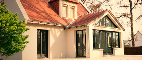 extension maison sur sorigny 37250 creation piece avec angle rond architecte interieur