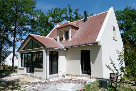 architecture interieur pour projet extension maison sur francueil 37150 avec angle rond